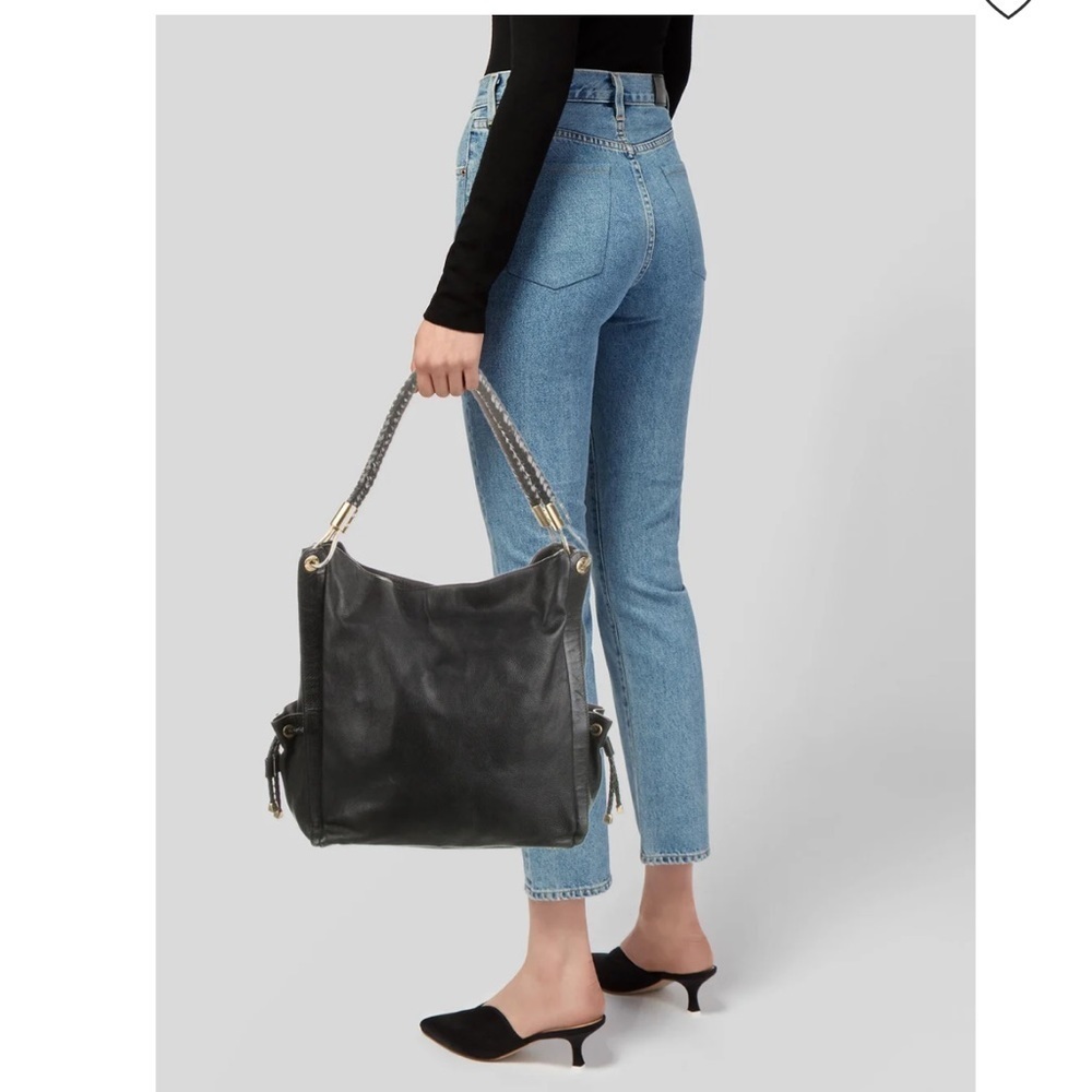 Large Black Leather Shoulder/Hobo Bag (Michael Kors)